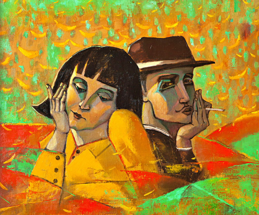 Portrait of Lovers jigsaw puzzle in People puzzles on TheJigsawPuzzles.com