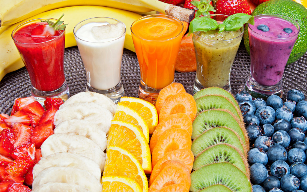 Fresh Fruits and Smoothies jigsaw puzzle in Fruits & Veggies puzzles on TheJigsawPuzzles.com