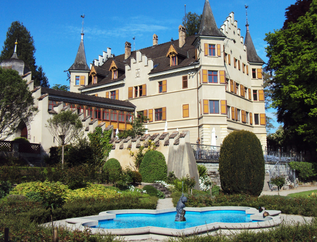 Castelo de Seeburg em Kreuzlingen, Suíça jigsaw puzzle in Castelos puzzles on TheJigsawPuzzles.com