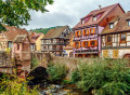 Old Stone Bridge in Kaysersberg, France