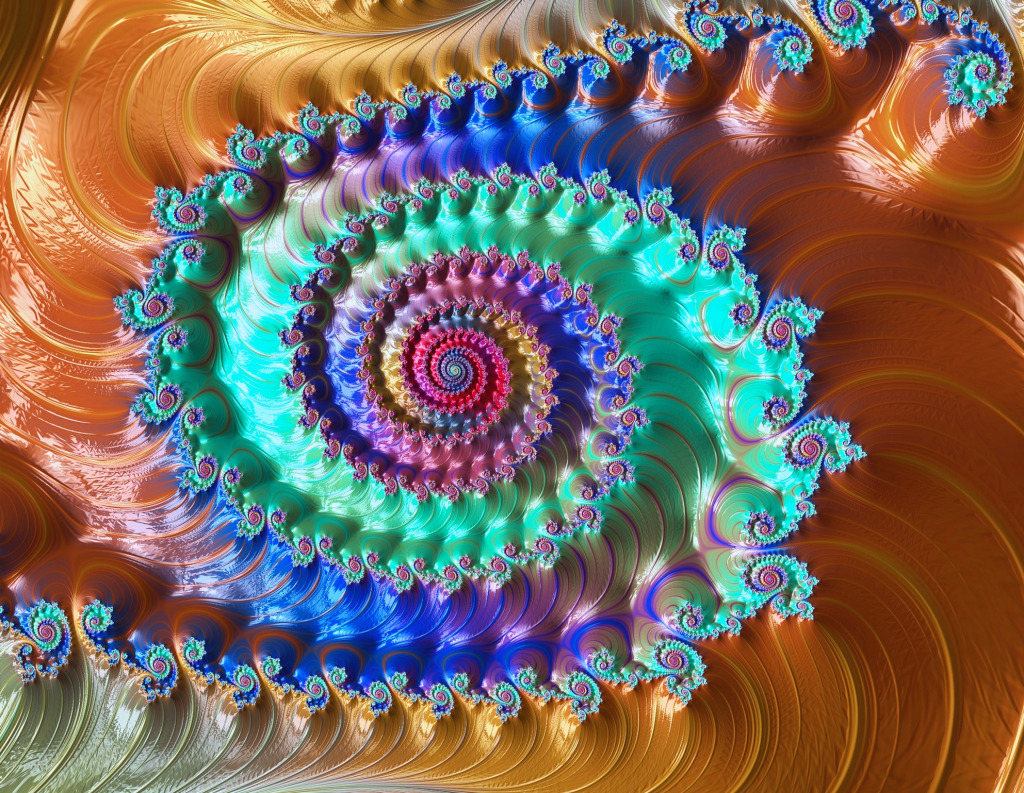 Spirale fractale jigsaw puzzle in Fractals puzzles on TheJigsawPuzzles.com