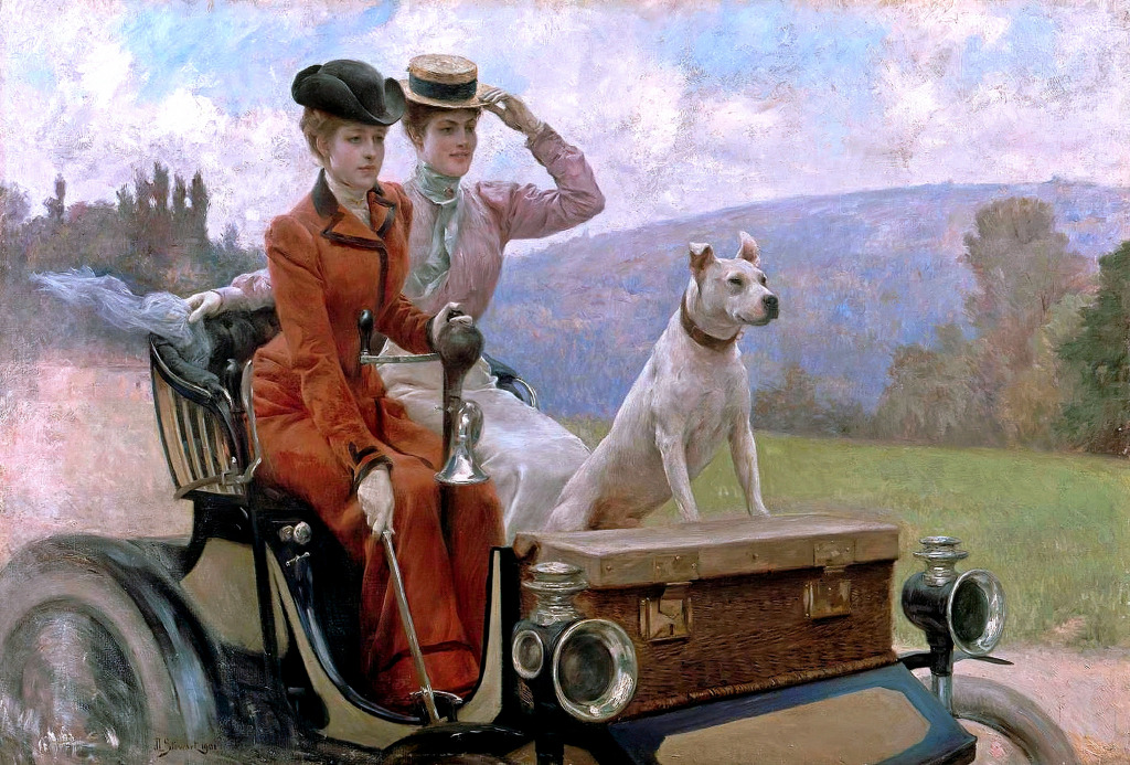 The Goldsmith Ladies in the Bois de Boulogne jigsaw puzzle in Piece of Art puzzles on TheJigsawPuzzles.com