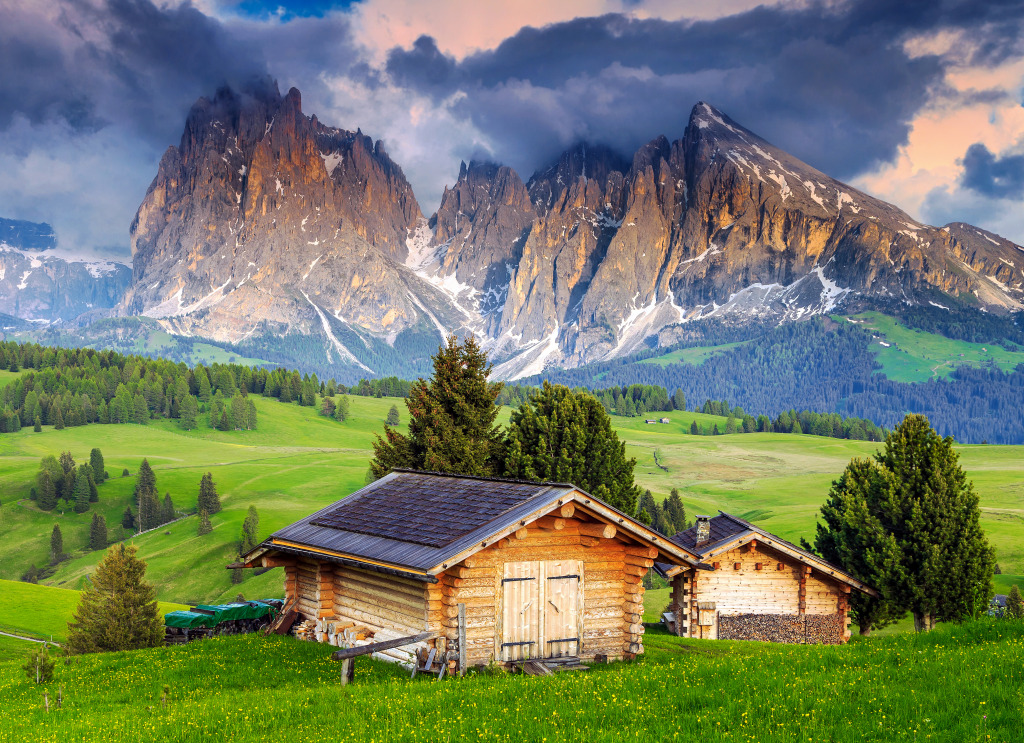 Seiser Alm, Tirol do Sul, Dolomitas jigsaw puzzle in Lugares Maravilhosos puzzles on TheJigsawPuzzles.com