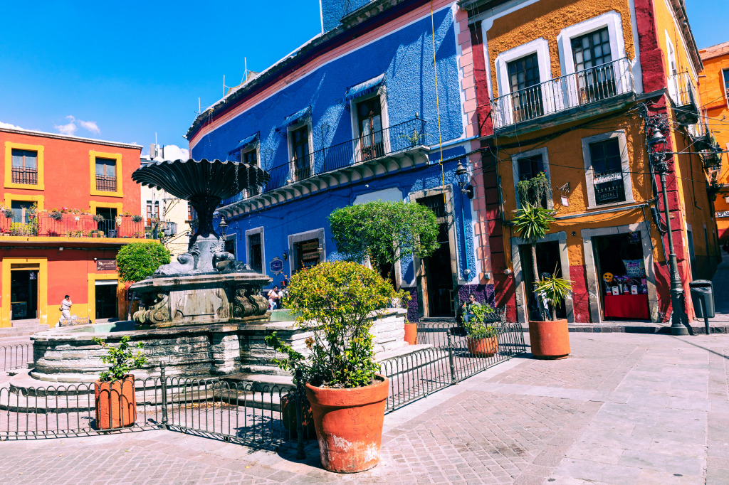 Vue de la ville de Guanajuato, Mexique jigsaw puzzle in Paysages urbains puzzles on TheJigsawPuzzles.com