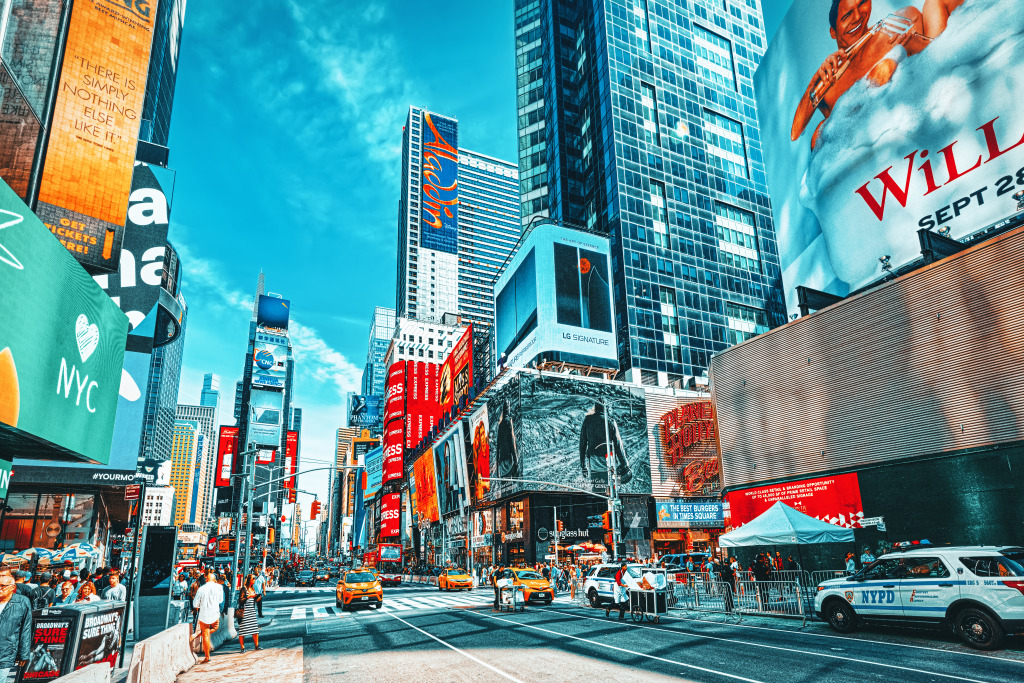 Times Square, New York, USA jigsaw puzzle in Street View puzzles on TheJigsawPuzzles.com