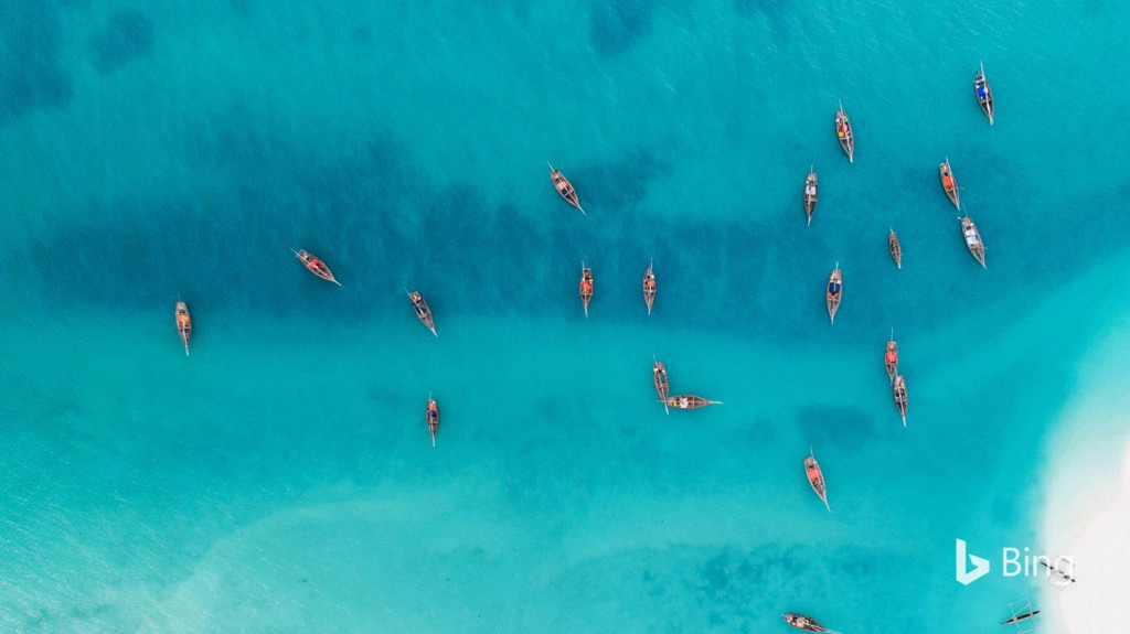 Zanzibar Boats jigsaw puzzle in Kim Fillmore puzzles on TheJigsawPuzzles.com