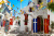 Flag-Decorated Street, Mykonos, Greece