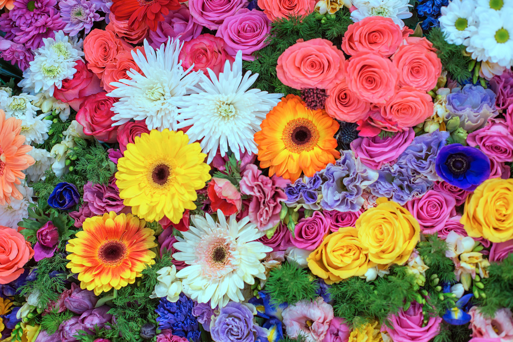 Beautiful Bouquet jigsaw puzzle in Flowers puzzles on TheJigsawPuzzles.com