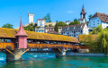 Spreuer Bridge over the Reuss River, Lucerne