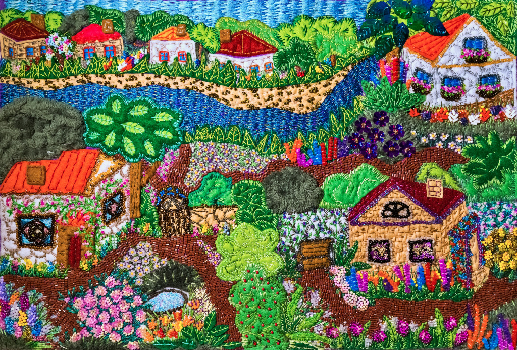 Bordado Magic Village jigsaw puzzle in Artesanato puzzles on TheJigsawPuzzles.com