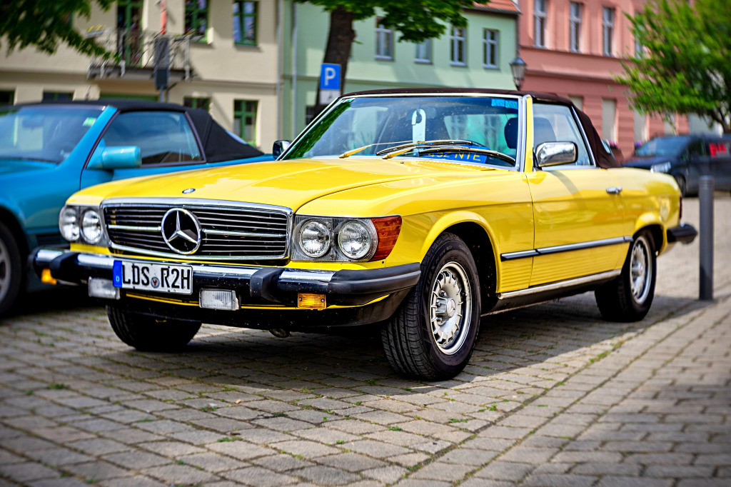 Carro esportivo Mercedes-Benz (R107) 380 SL jigsaw puzzle in Carros & Motos puzzles on TheJigsawPuzzles.com