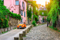 Old Street in Montmartre, Paris, France