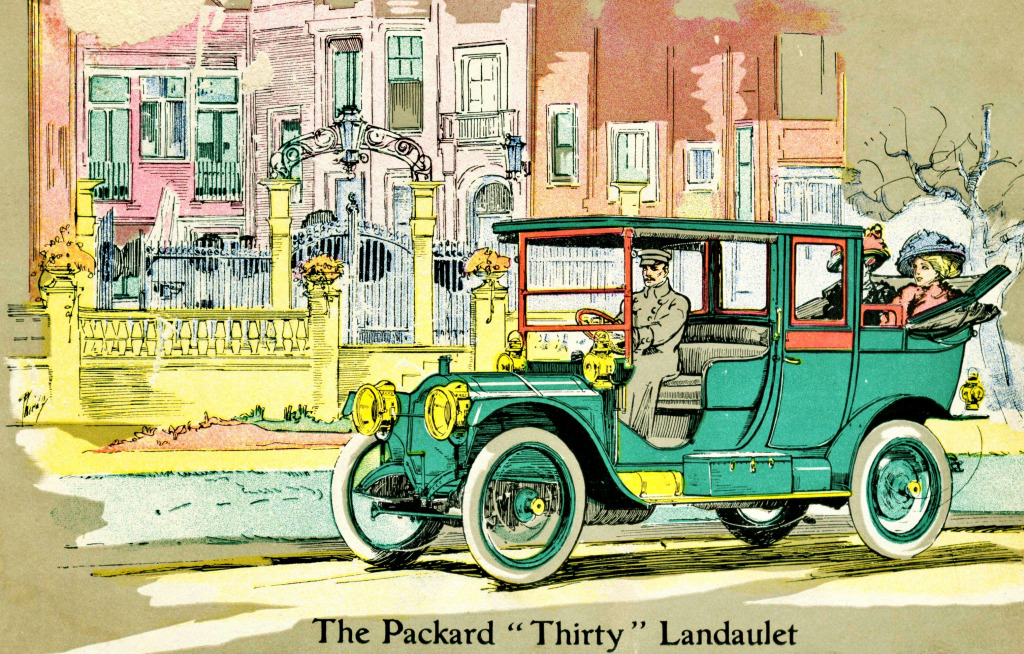 1910 Packard Thirty Landaulet jigsaw puzzle in Cars & Bikes puzzles on TheJigsawPuzzles.com