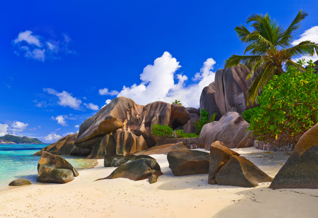 Beach Anse Source d'Argent, Seychelles jigsaw puzzle in Great Sightings puzzles on TheJigsawPuzzles.com