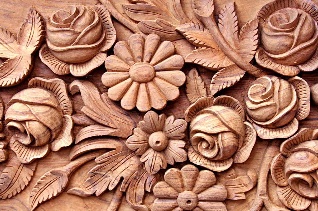 Indian Wood Carving jigsaw puzzle in Handmade puzzles on ...