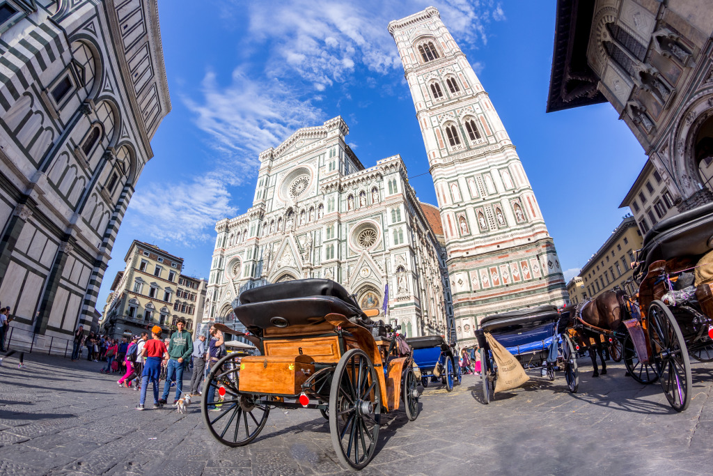 Piazza del Duomo, Florenz, Toskana, Italien jigsaw puzzle in Straßenansicht puzzles on TheJigsawPuzzles.com