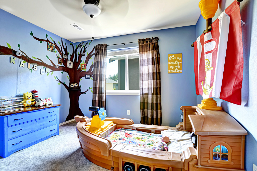 Cheerful Children's Room jigsaw puzzle in Puzzle of the Day puzzles on TheJigsawPuzzles.com