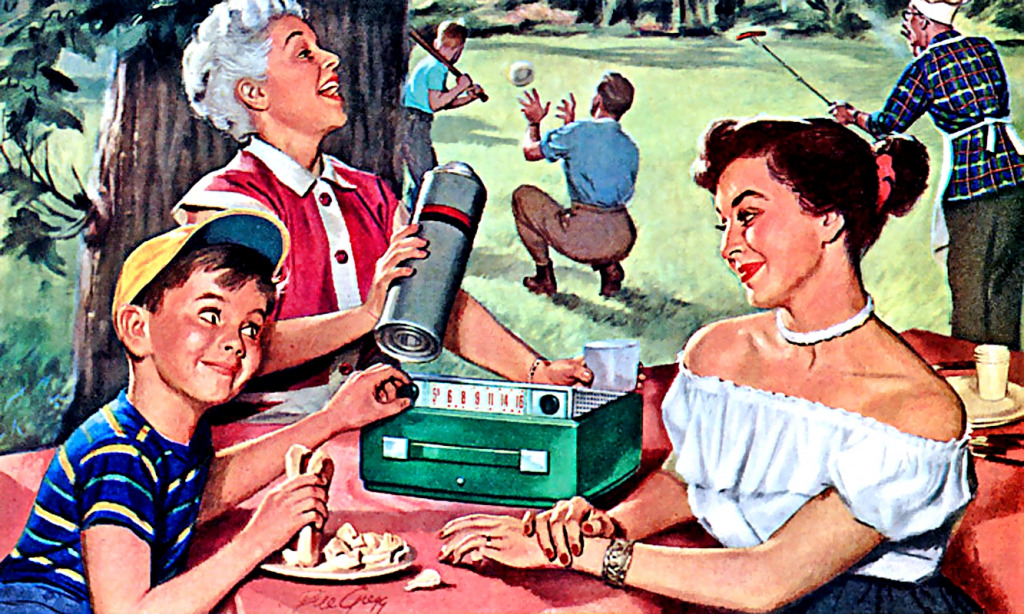 1952 ... Picknick-Melodien jigsaw puzzle in Menschen puzzles on TheJigsawPuzzles.com