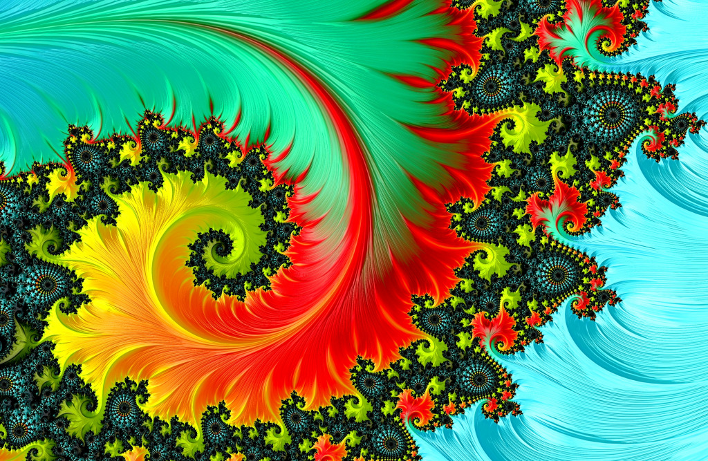 Padrões e formas fractais abstratas jigsaw puzzle in Fractals puzzles on TheJigsawPuzzles.com