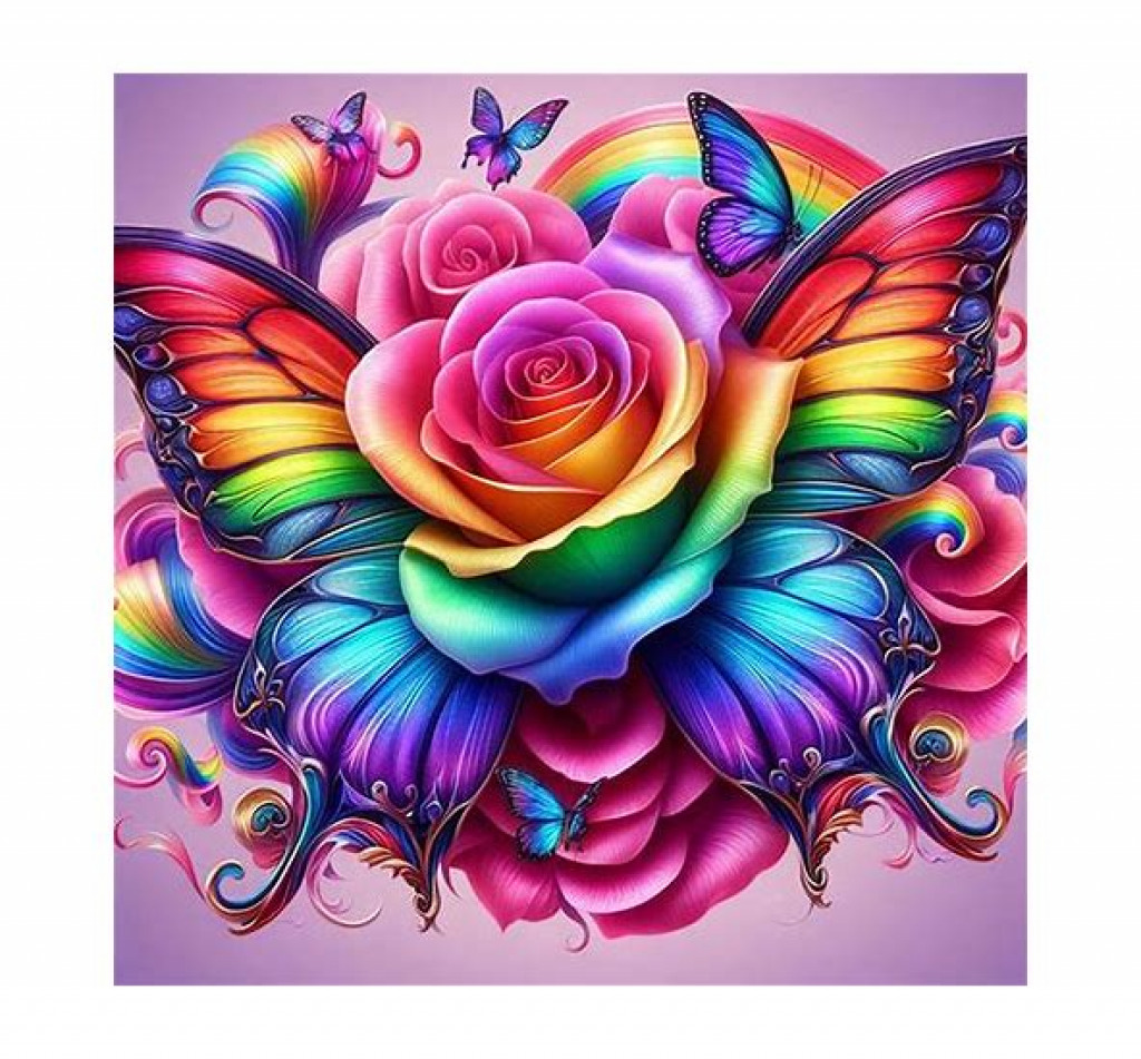 Butterfly Rose jigsaw puzzle in Juanita Kendle puzzles on TheJigsawPuzzles.com