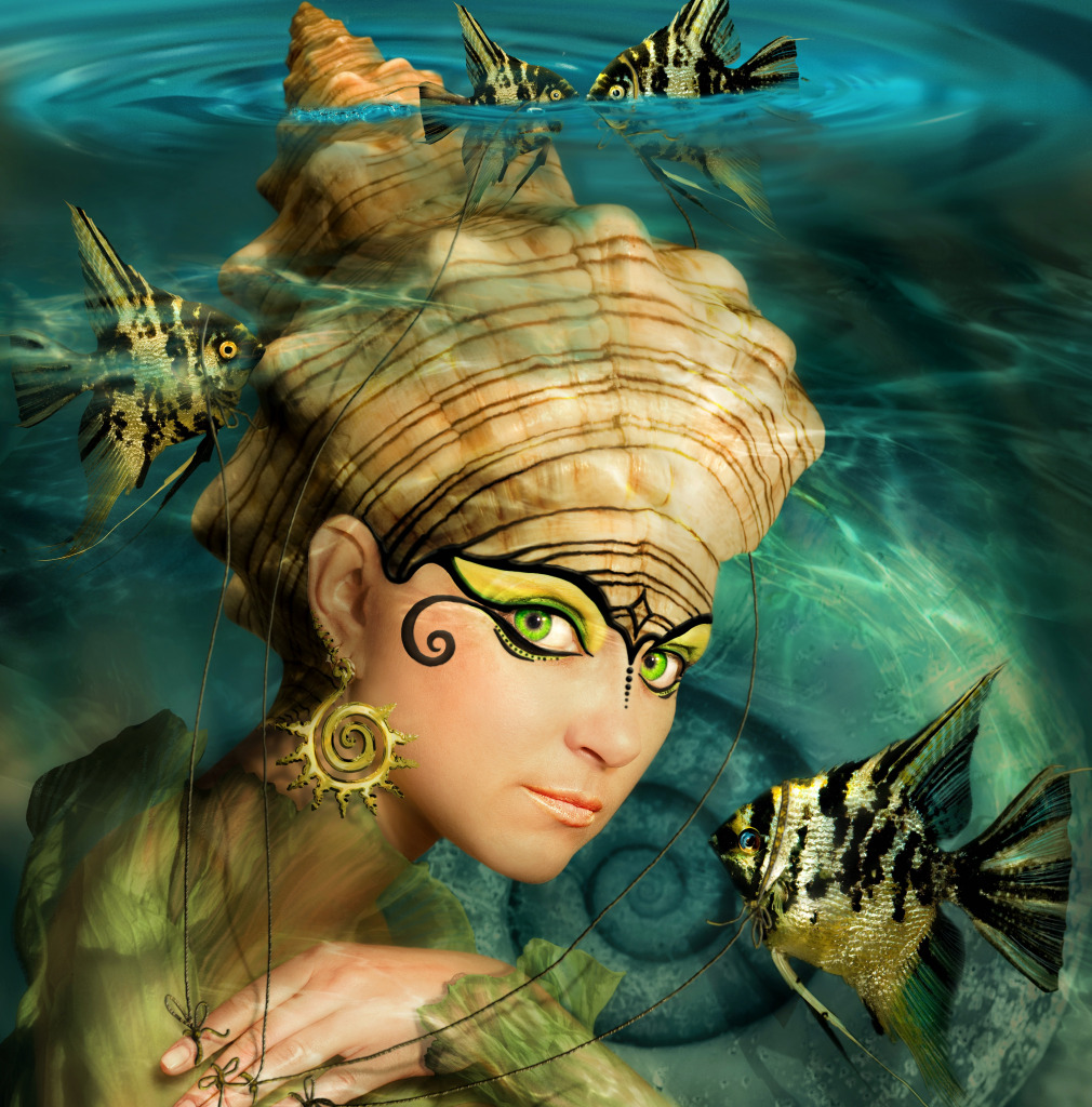 A Mermaid jigsaw puzzle in Under the Sea puzzles on TheJigsawPuzzles.com