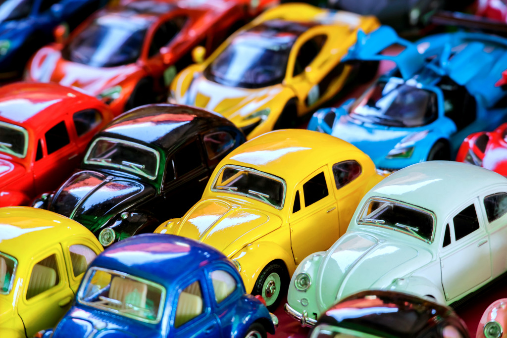 Colorful Toy Car Models jigsaw puzzle in Macro puzzles on TheJigsawPuzzles.com