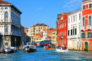 Grand Canal with Boats, Venice, Italy