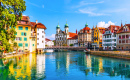 Medieval Architecture in Lucerne, Switzerland