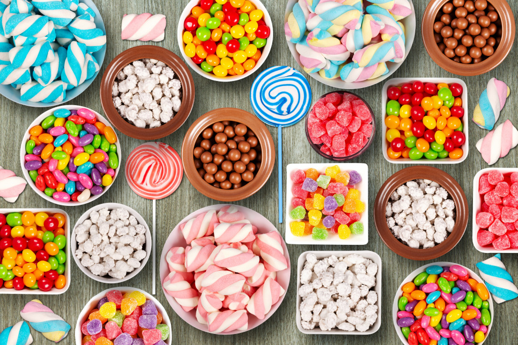 Colorful Sweets jigsaw puzzle in Food & Bakery puzzles on TheJigsawPuzzles.com