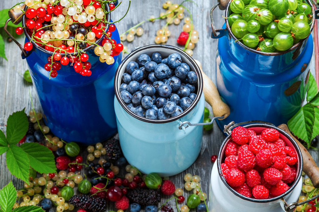 Picking Fresh Berries jigsaw puzzle in Fruits & Veggies puzzles on TheJigsawPuzzles.com