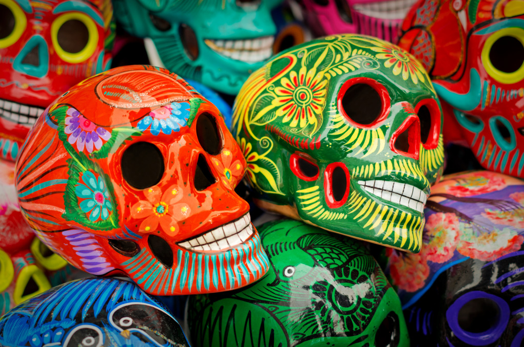 Colourful Souvenirs at a Market in Mexico jigsaw puzzle in Handmade puzzles on TheJigsawPuzzles.com