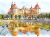 Watercolor of Moritzburg Castle, Germany