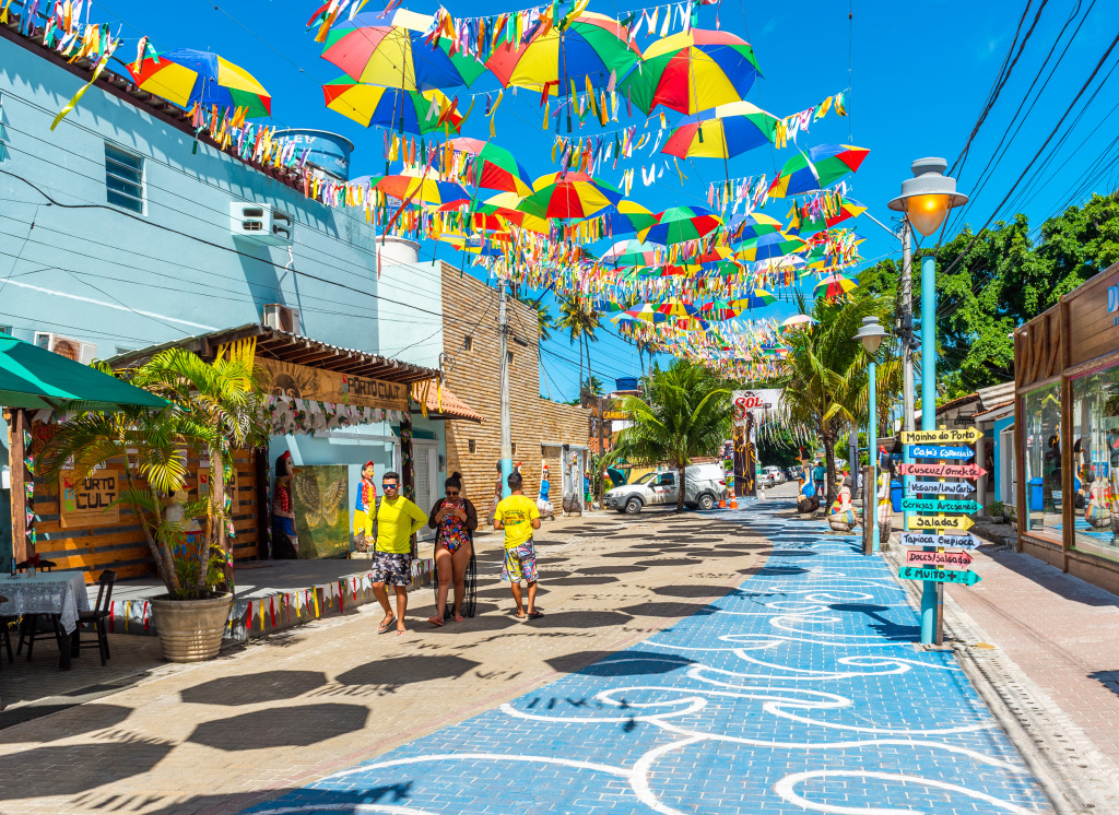 Rues de Porto de Galinhas, Brésil jigsaw puzzle in Paysages urbains puzzles on TheJigsawPuzzles.com