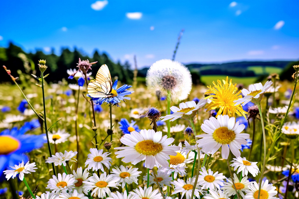 Field of Wildflowers jigsaw puzzle in Flowers puzzles on TheJigsawPuzzles.com