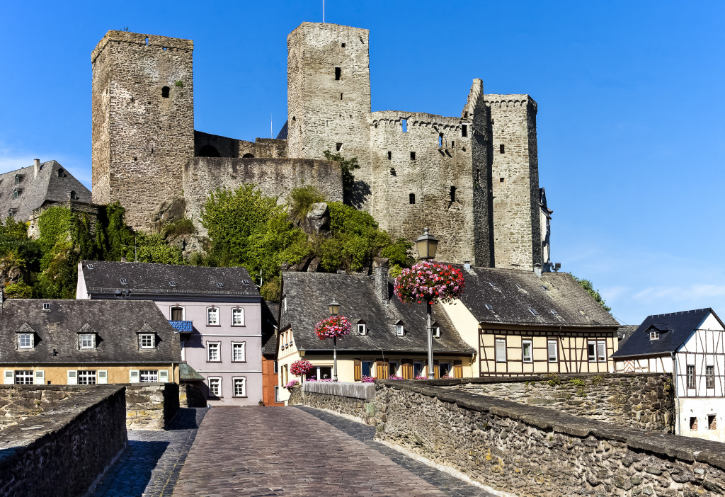 Castelo de Runkel, Hessen, Alemanha jigsaw puzzle in Castelos puzzles on TheJigsawPuzzles.com