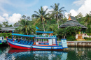 Tourist Boat at the Pier, Koh Chang, Thailand