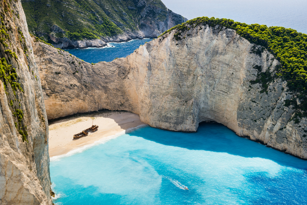 Navagio-Beach-Zakynthos-Island-Greece jigsaw puzzle in Kim Fillmore puzzles on TheJigsawPuzzles.com