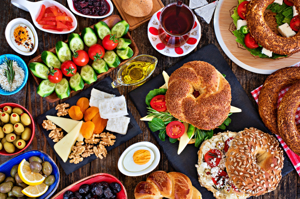 Traditional Turkish Breakfast jigsaw puzzle in Food & Bakery puzzles on TheJigsawPuzzles.com