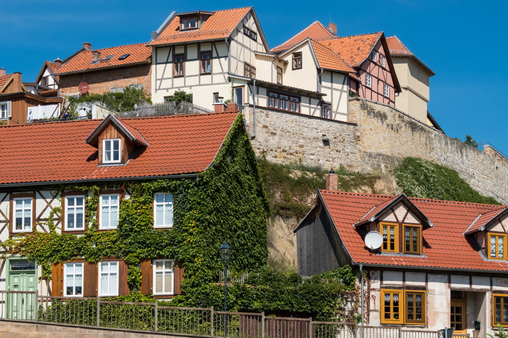 Muenzenberg in Quedlinburg, Germany jigsaw puzzle in Street View puzzles on TheJigsawPuzzles.com