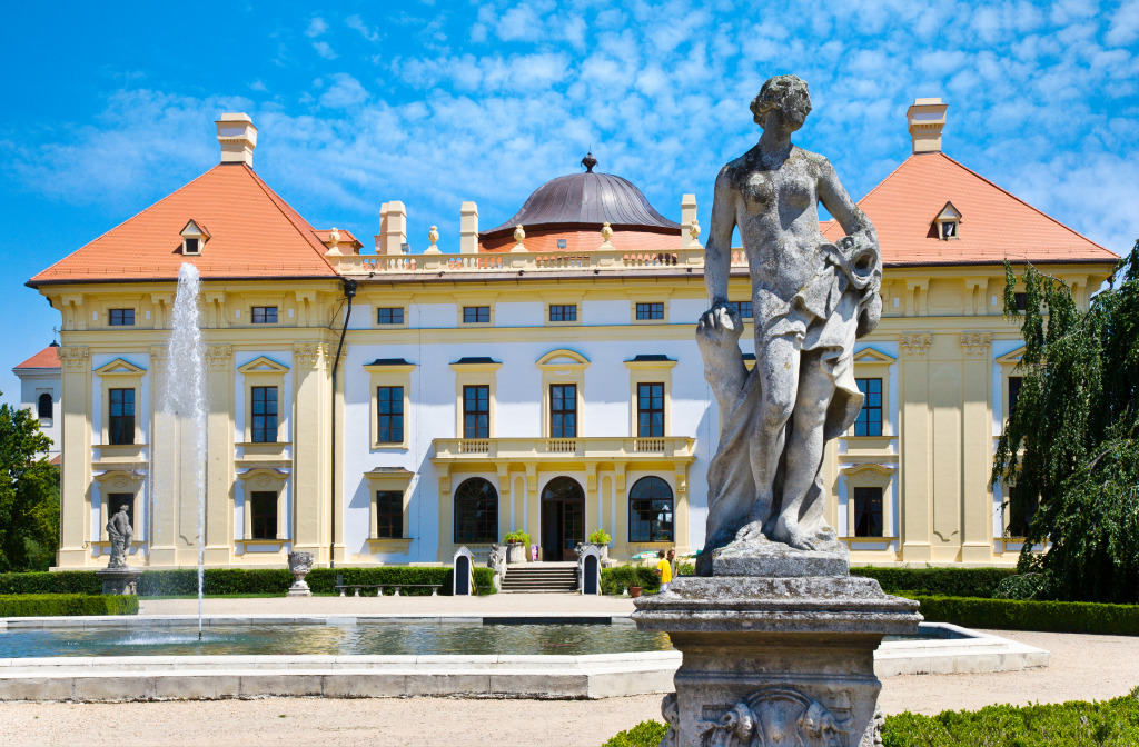 Baroque Palace in Slavkov, Czech Republic jigsaw puzzle in Castles puzzles on TheJigsawPuzzles.com