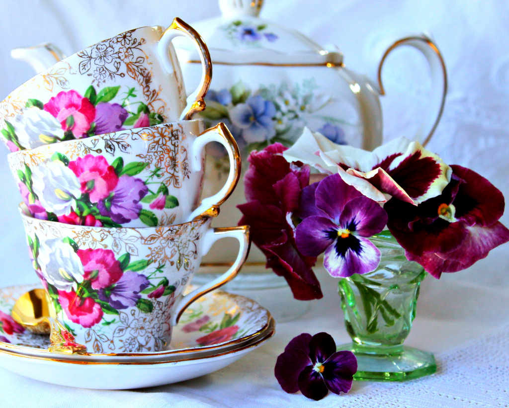 Afternoon Tea Party jigsaw puzzle in Puzzle of the Day puzzles on TheJigsawPuzzles.com