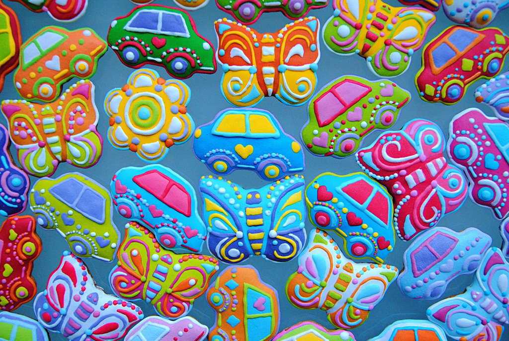 Children Birthday Cookies jigsaw puzzle in Puzzle of the Day puzzles on TheJigsawPuzzles.com