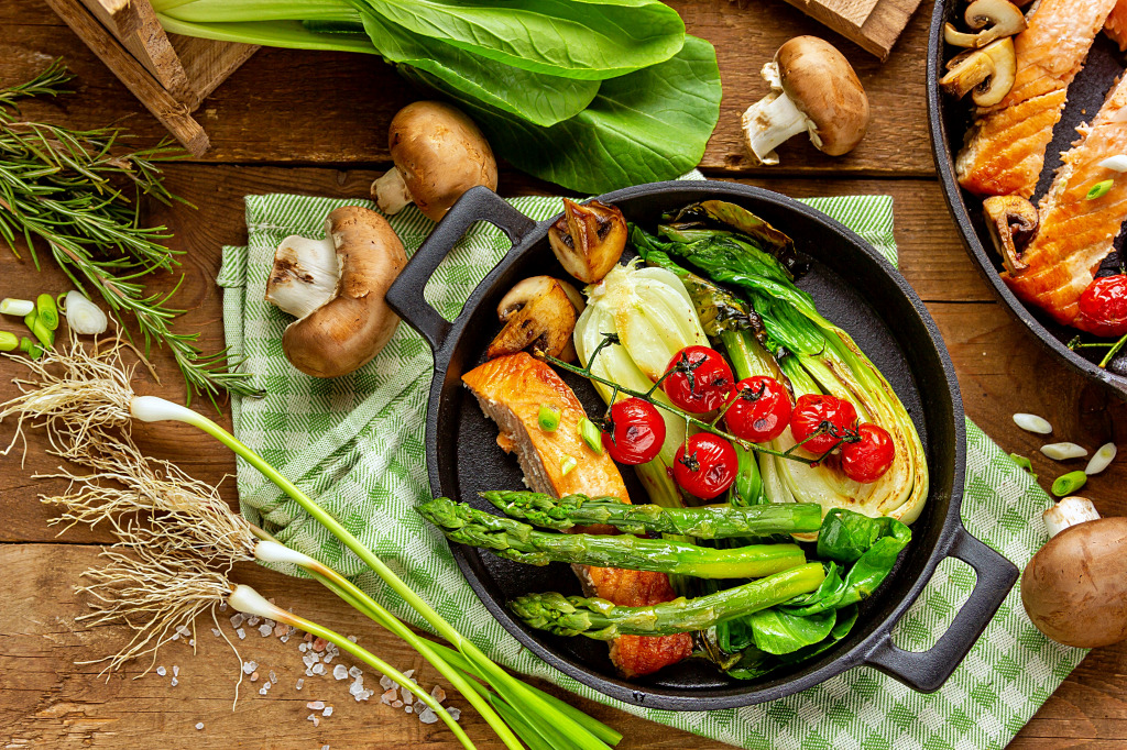 Grilled Vegetables jigsaw puzzle in Food & Bakery puzzles on TheJigsawPuzzles.com