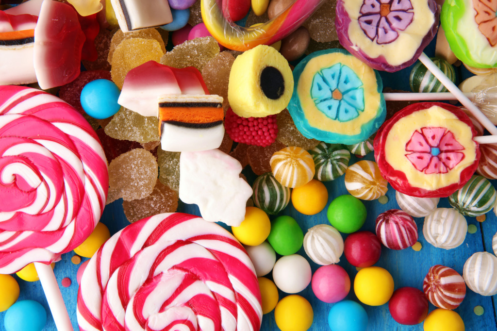 Colorful Candies and Sweets jigsaw puzzle in Food & Bakery puzzles on TheJigsawPuzzles.com