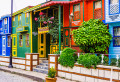 Colorful Houses in Istanbul, Turkey
