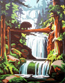 Waterfall in the Forest