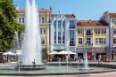 Fountain in the Center of Plovdiv, Bulgaria