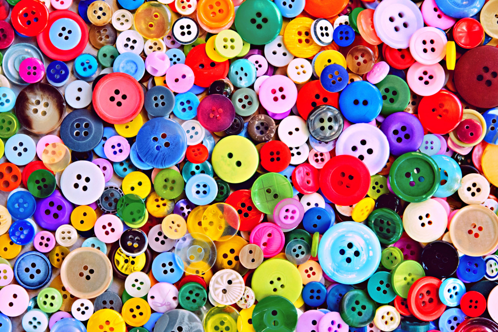 Boutons multicolores pour la couture jigsaw puzzle in Bricolage puzzles on TheJigsawPuzzles.com