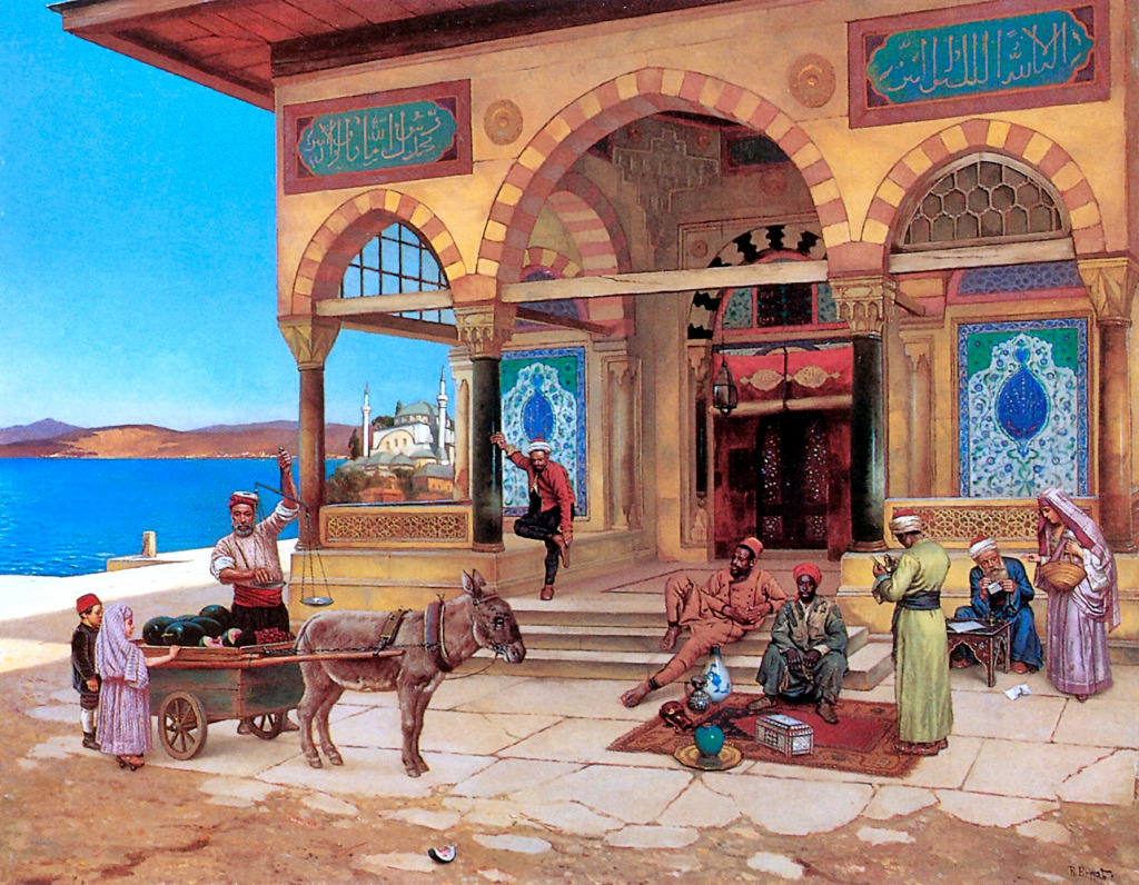 Outside the Selim Tübe, Constantinople jigsaw puzzle in Puzzle of the Day puzzles on TheJigsawPuzzles.com