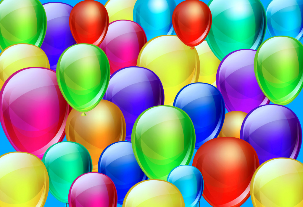 Colored Balloons Background jigsaw puzzle in Puzzle of the Day puzzles on TheJigsawPuzzles.com